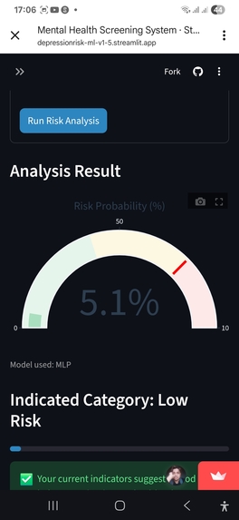Mental Health Risk AI – screenshot 3