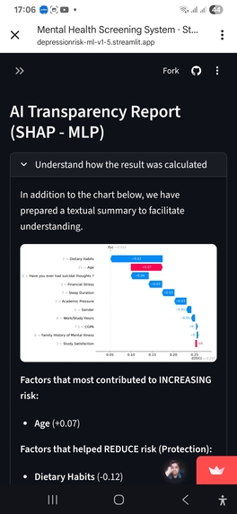 Mental Health Risk AI – screenshot 4