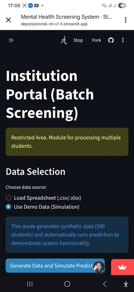 Mental Health Risk AI – screenshot 5