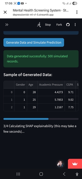 Mental Health Risk AI – screenshot 6