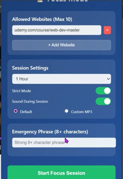 DeepLock Focus - A professional Grade Productivity Extension – screenshot 4