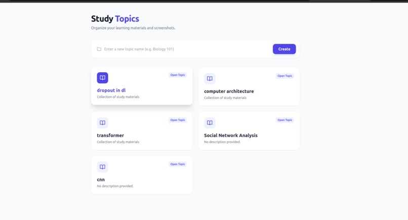 SnapStudy – screenshot 1