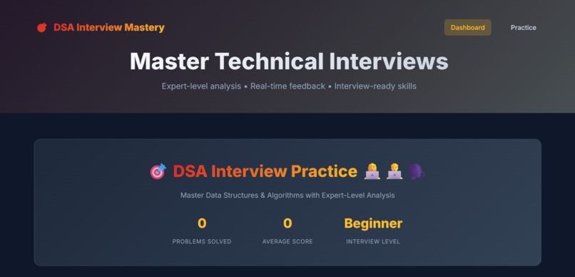 DSA Interview Ready: Speak Your Logic, Get Hired – screenshot 1