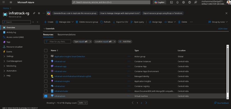 Infratrack – screenshot 1