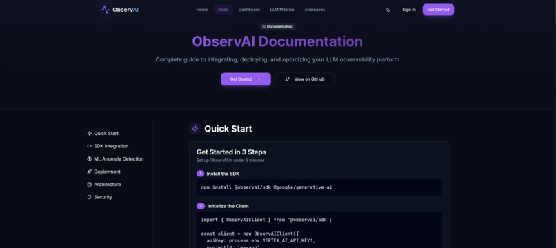 ObservAI – screenshot 1