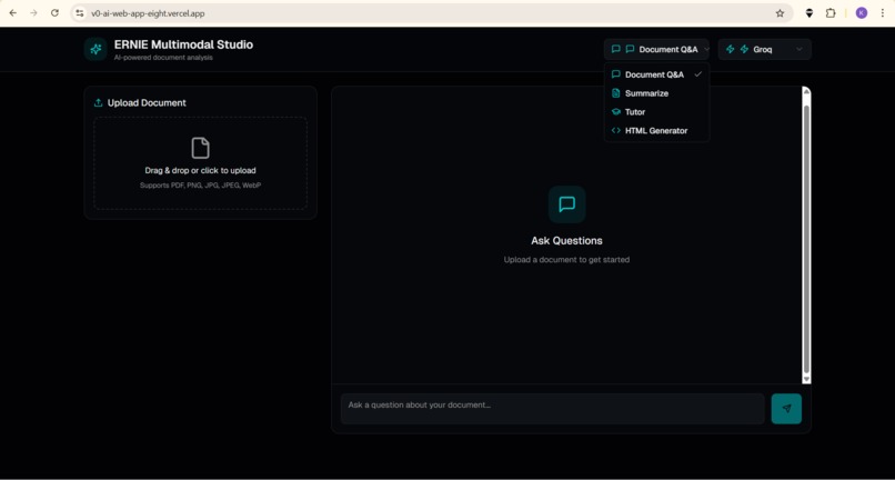 ERNIE Multimodal Studio(all in-one tool) – screenshot 1