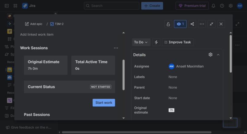 Time Smith | Smart Logging and Manhour Assignment – screenshot 2