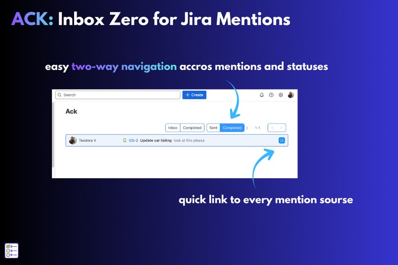 ACK - Inbox Zero for Jira Mentions – screenshot 3