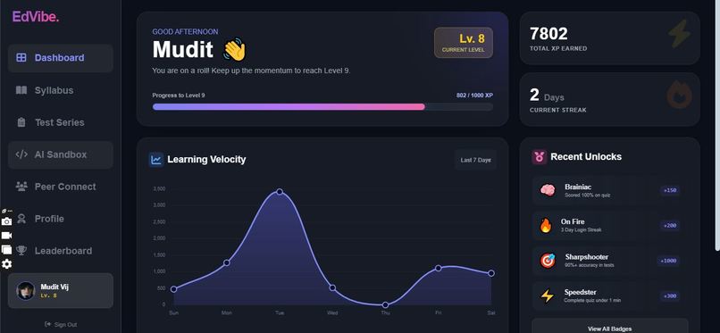 EdVibe, AI companion for students. – screenshot 1