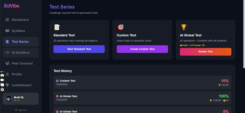 EdVibe, AI companion for students. – screenshot 2
