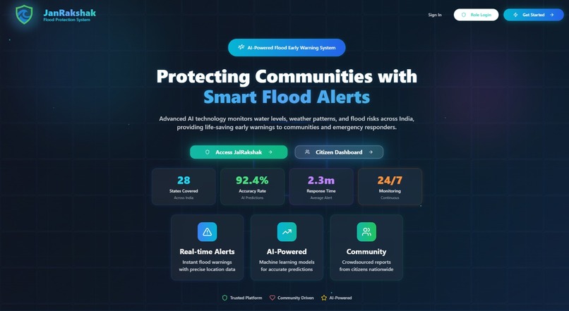JanRakshak- Intelligent Flood Monitoring & Management System – screenshot 2