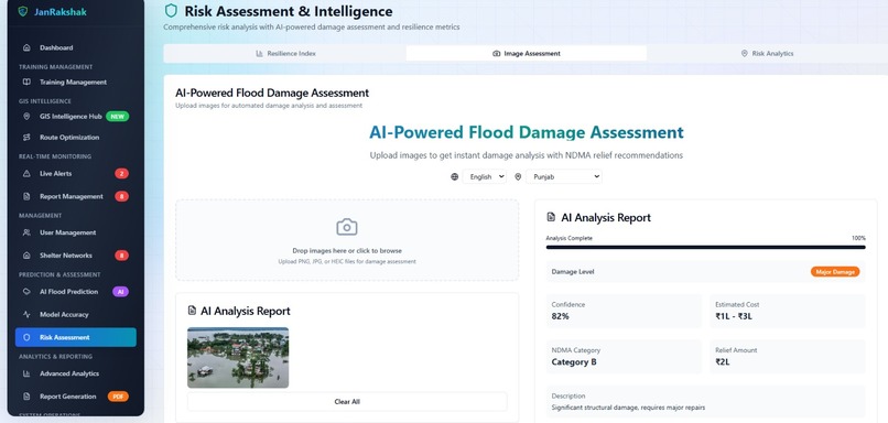 JanRakshak- Intelligent Flood Monitoring & Management System – screenshot 3