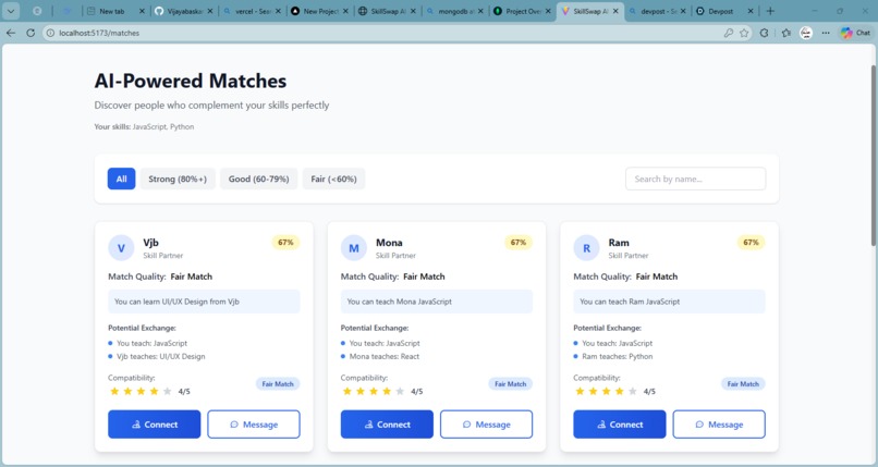 SkillSwap AI – screenshot 3