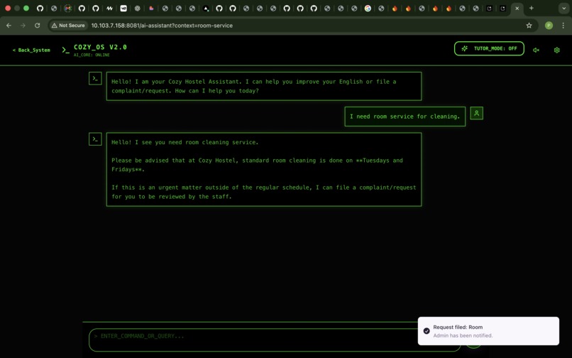 cozy hostl – screenshot 1