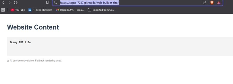 Web Builder – PDF to Website Generator – screenshot 1