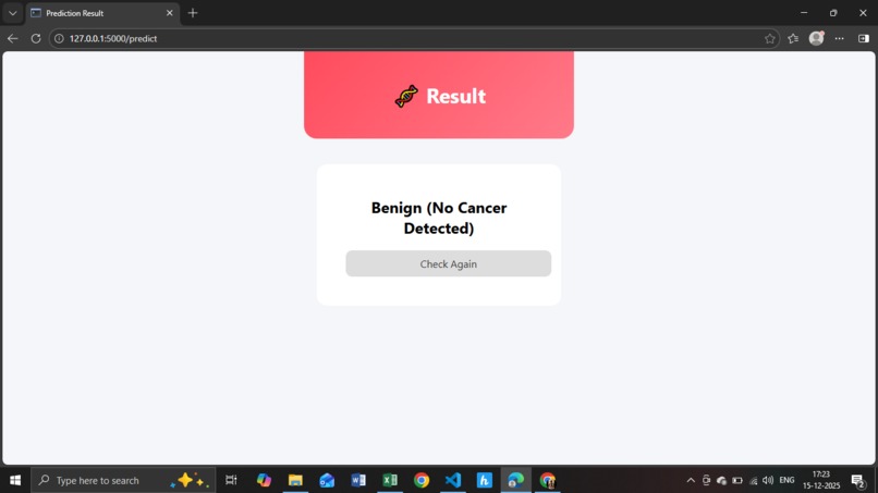CancerScan-AI – Breast Cancer Detection Web App – screenshot 2