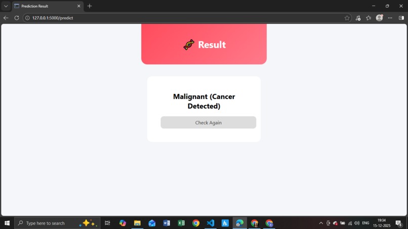 CancerScan-AI – Breast Cancer Detection Web App – screenshot 3