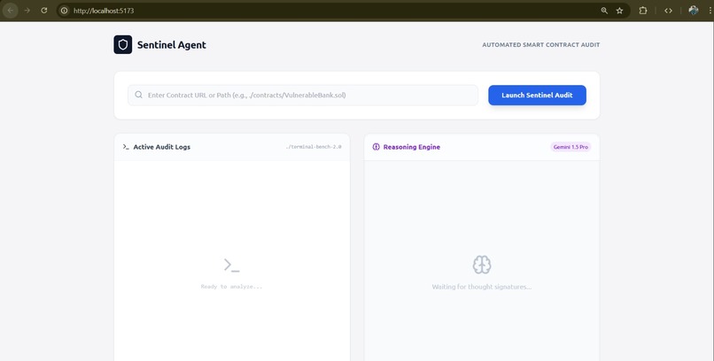 Sentinel Agent: Autonomous Smart Contract Auditor – screenshot 1