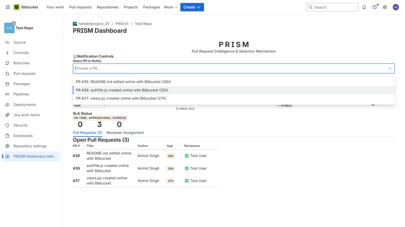 PRISM: Pull Request Intelligence & Selection Mechanism – screenshot 4