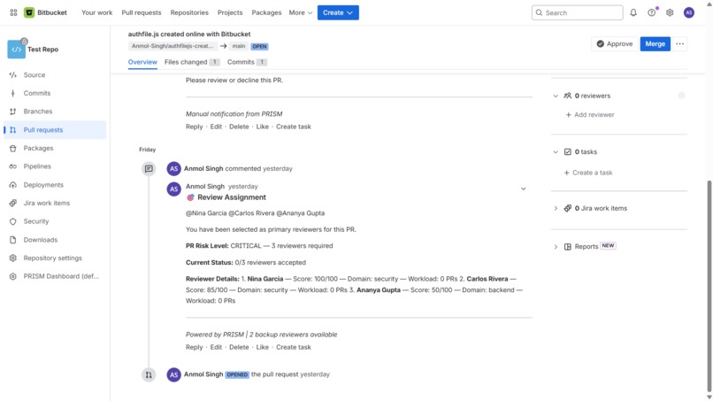 PRISM: Pull Request Intelligence & Selection Mechanism – screenshot 5
