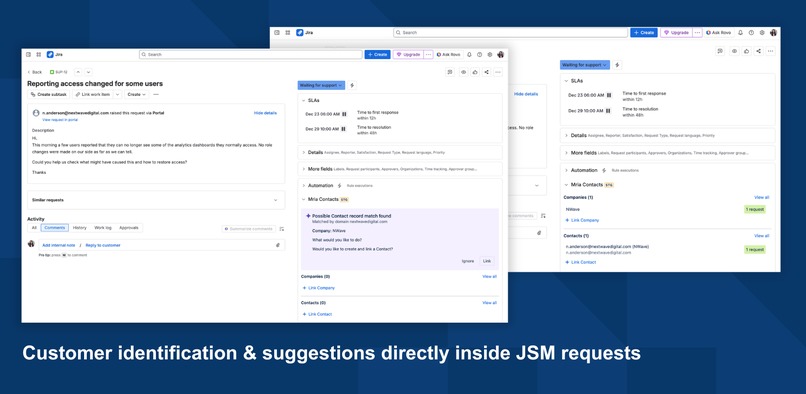Mria Contacts: Contact Management in Jira & JSM – screenshot 4