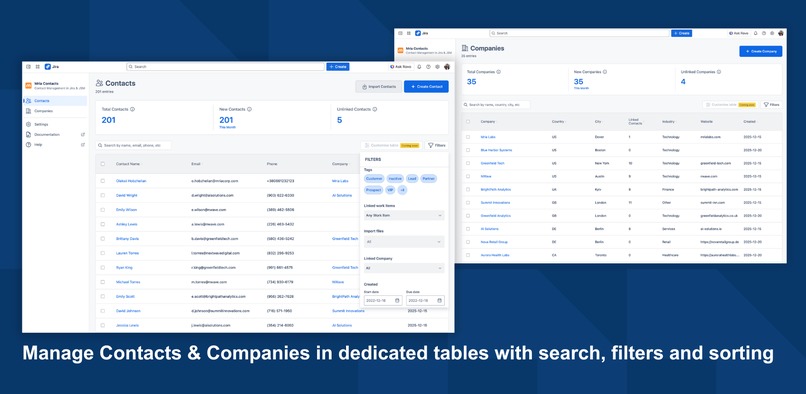 Mria Contacts: Contact Management in Jira & JSM – screenshot 2