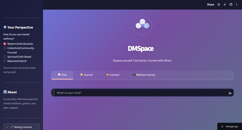 DMSpace – screenshot 1