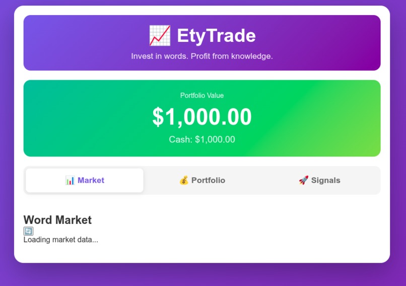 etytrade – screenshot 1