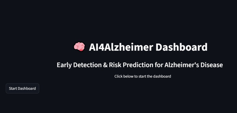 AI4Alzheimer – Early Detection Dashboard – screenshot 1