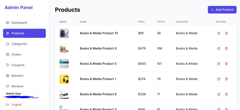 FULL STACK E COMMERCE STORE – screenshot 5