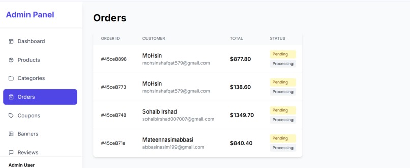 FULL STACK E COMMERCE STORE – screenshot 6
