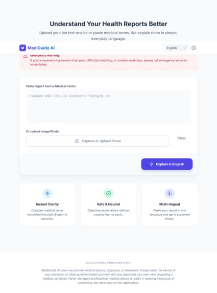 MediGuide AI – screenshot 1