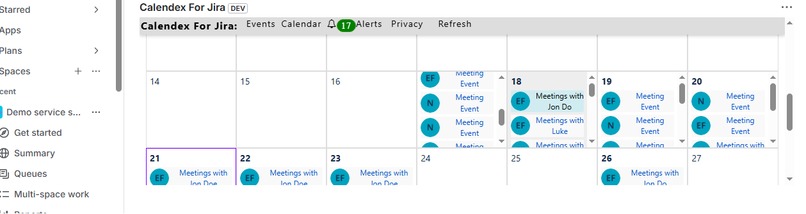 Calendex For Jira – screenshot 1