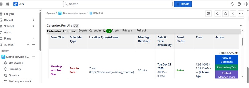 Calendex For Jira – screenshot 2