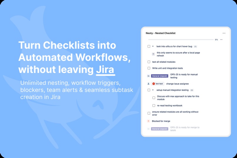 Checklist Workflows: Nested & Automated — Nesty – screenshot 1