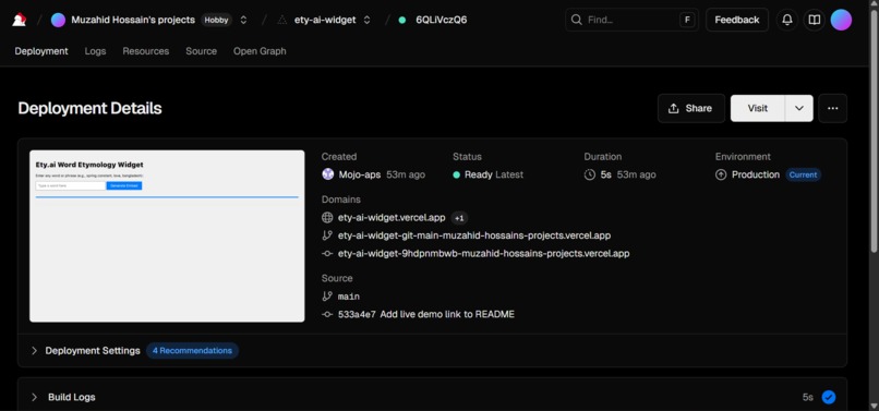 Ety.ai Magic Embed – screenshot 2