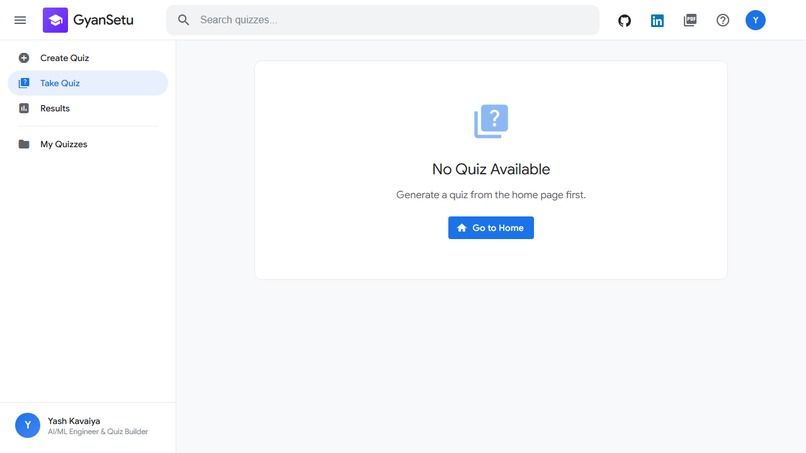 GyanSetu - AI-Powered Quiz Generation Platform – screenshot 5