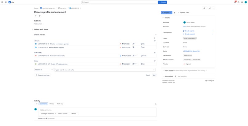 Issue Organizer for Jira – screenshot 2
