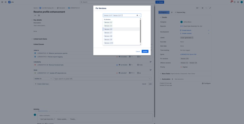 Issue Organizer for Jira – screenshot 4