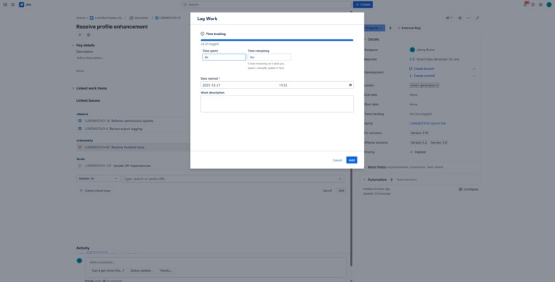 Issue Organizer for Jira – screenshot 5