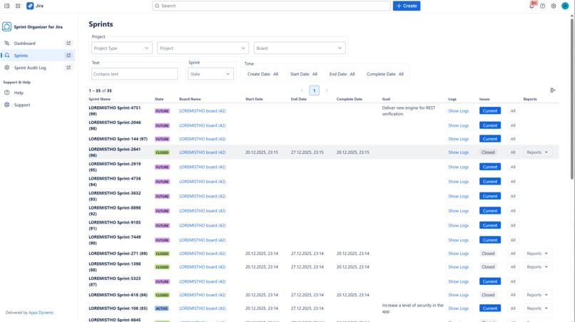 Sprint Organizer for Jira – screenshot 5