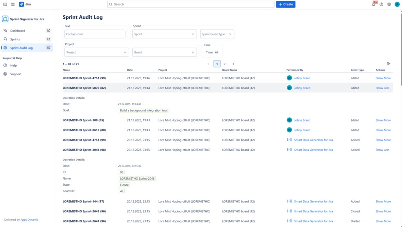 Sprint Organizer for Jira – screenshot 6
