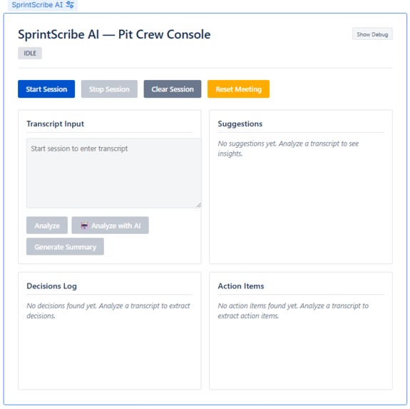 SprintScribe AI – screenshot 3