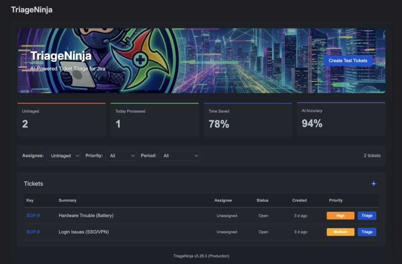 TriageNinja – screenshot 1