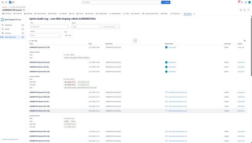 Sprint Organizer for Jira – screenshot 7