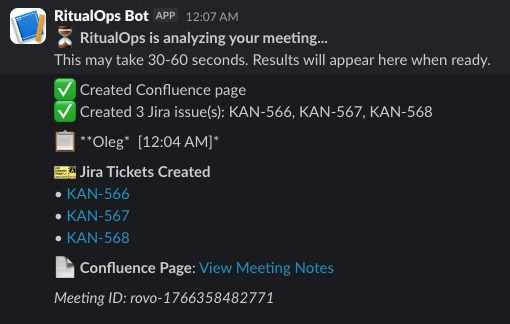RitualOps AI – screenshot 2