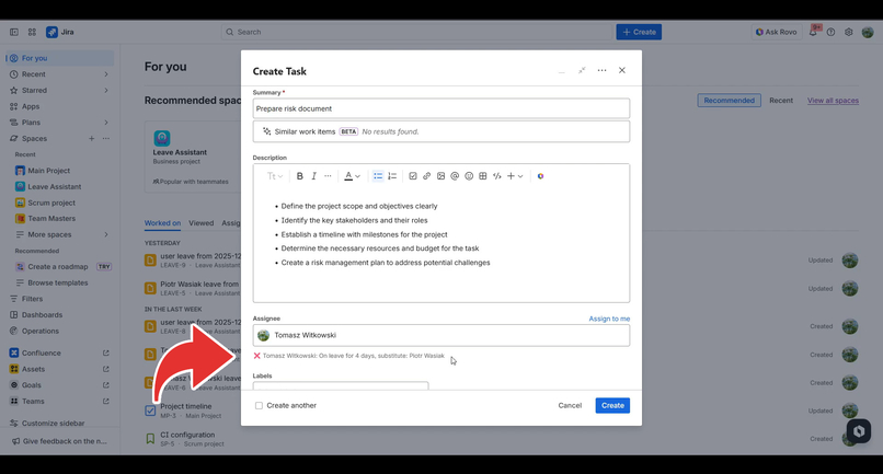 Leave Assistant – screenshot 1