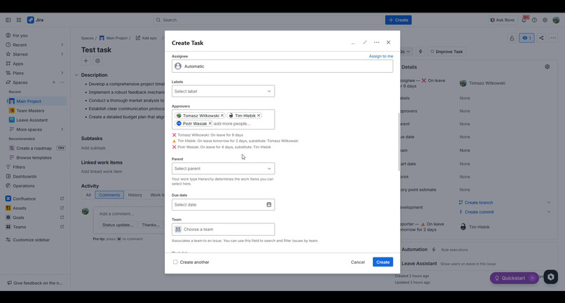 Leave Assistant – screenshot 5