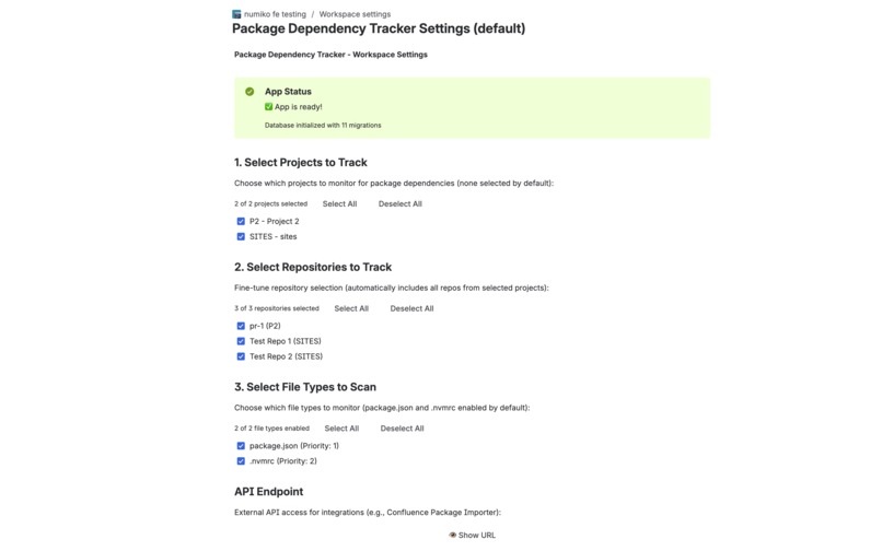 Package Dependency Tracker – screenshot 4