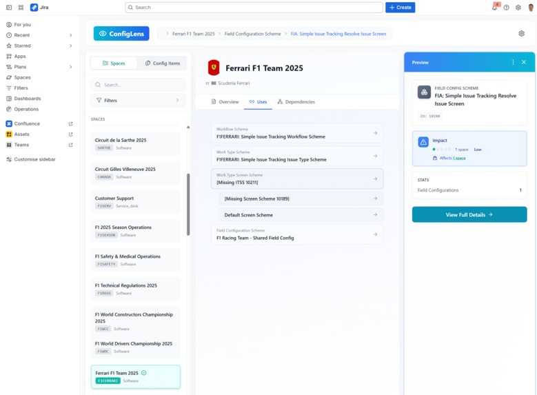 ConfigLens – screenshot 2